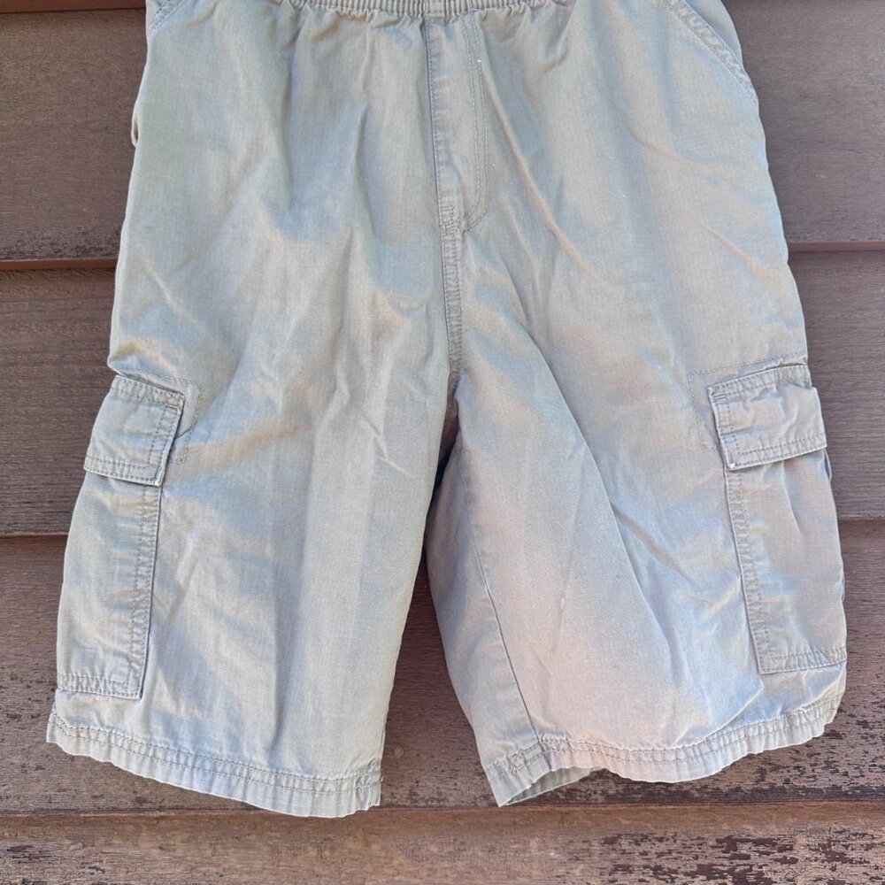 Boys Cargo Shorts Size 16 Place Adjustable Waist Khaki Cotton Casual Outdoor Wea - Picture 5 of 7